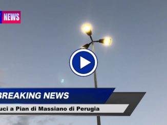 Nuova illuminazione a Pian di Massiano di Perugia, 300 punti luce il video della serata