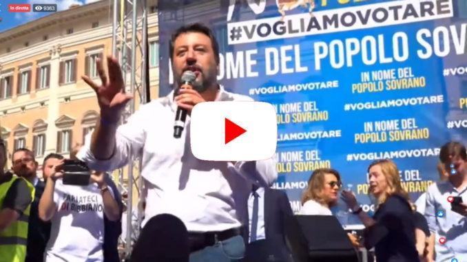 No al patto delle poltrone, vogliamo votare, la diretta a Roma | VIDEO