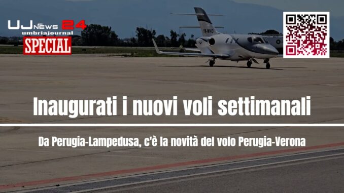 HelloFly inaugura voli da Perugia a Lampedusa e Verona