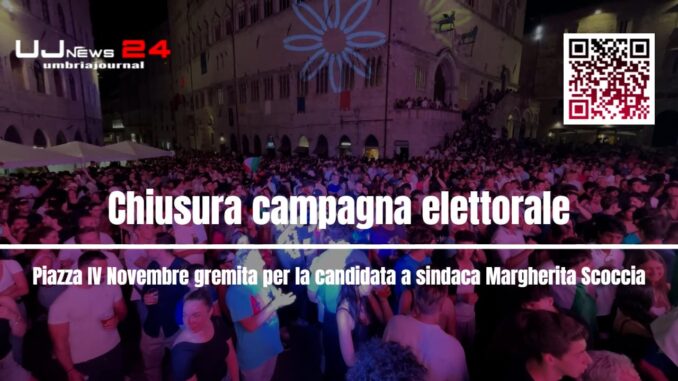 Margherita Scoccia chiude campagna elettorale in piazza IV Novembre