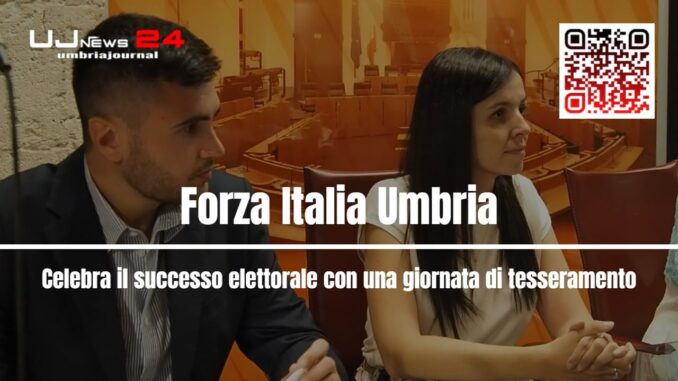 Forza Italia Umbria celebra il successo elettorale con una giornata di tesseramento