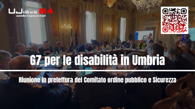 Preparativi in corso per il G7 su inclusione e disabilità in Umbria