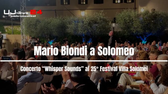 Mario Biondi Stasera in Concerto con "Whisper Sounds" al 25° Festival Villa Solomei