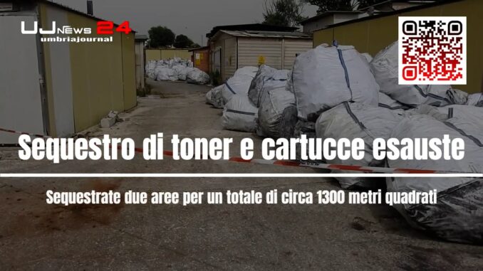 Sequestro di toner e cartucce esauste in Umbria